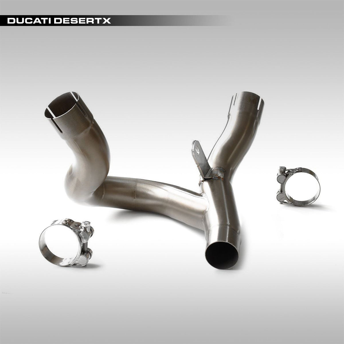 HP CORSE - DECATALYST HEADER PIPE - DUCATI DESERTX