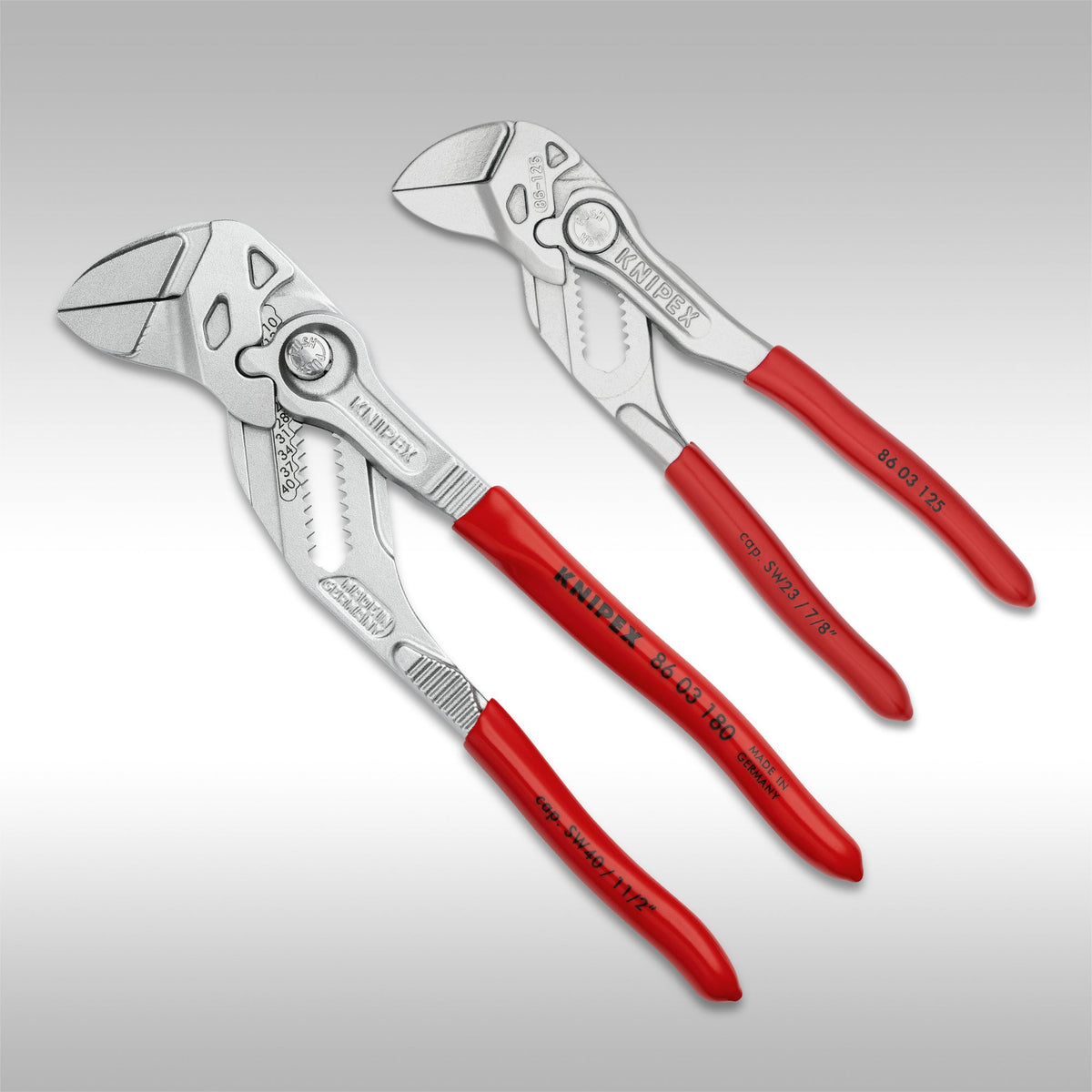 KNIPEX - 2PC MINI PLIERS WRENCH SET - 5&quot; &amp; 7 1/4&quot;