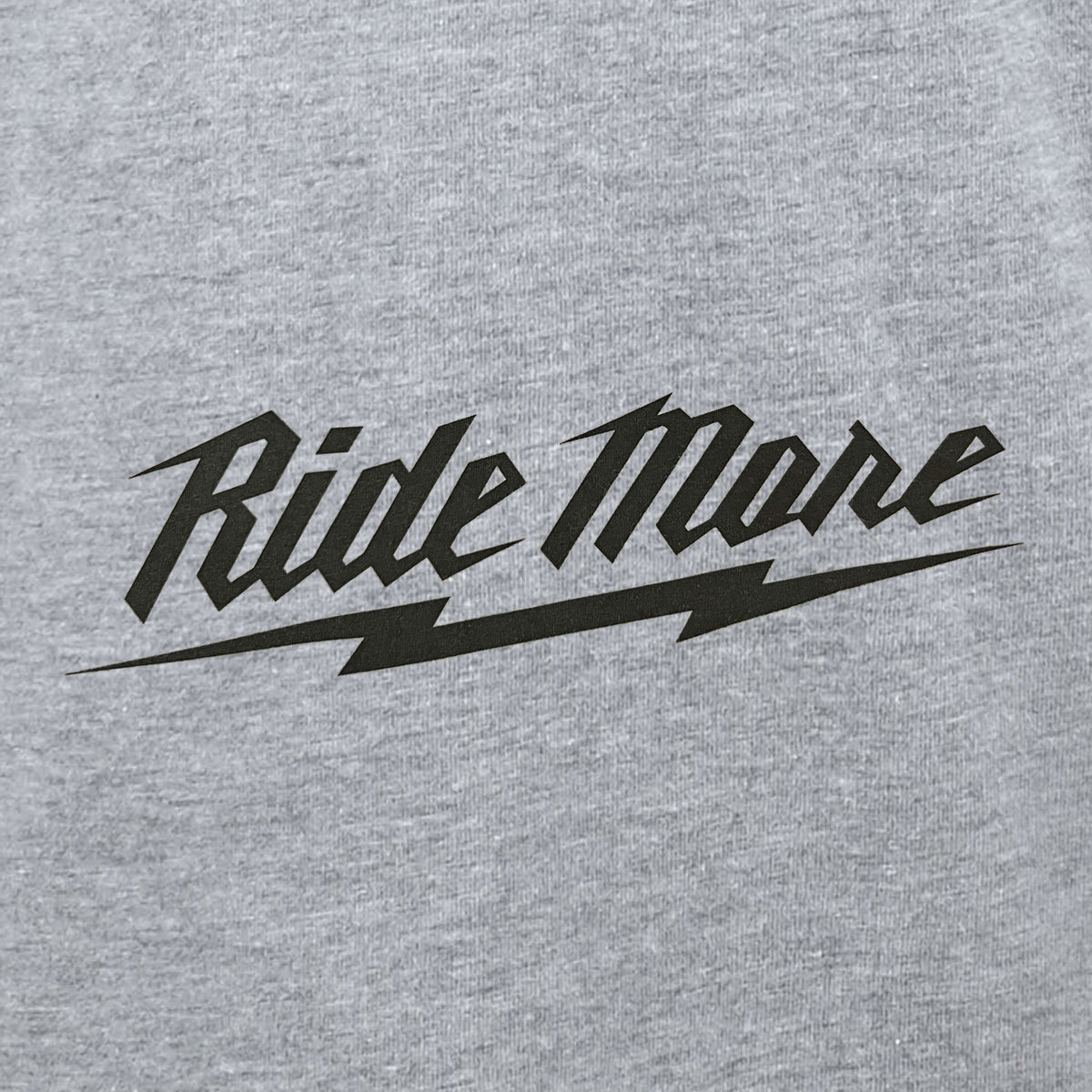 PREMIUM RIDE MORE WAUKEE TEE - HEATHER GRAY / BLACK