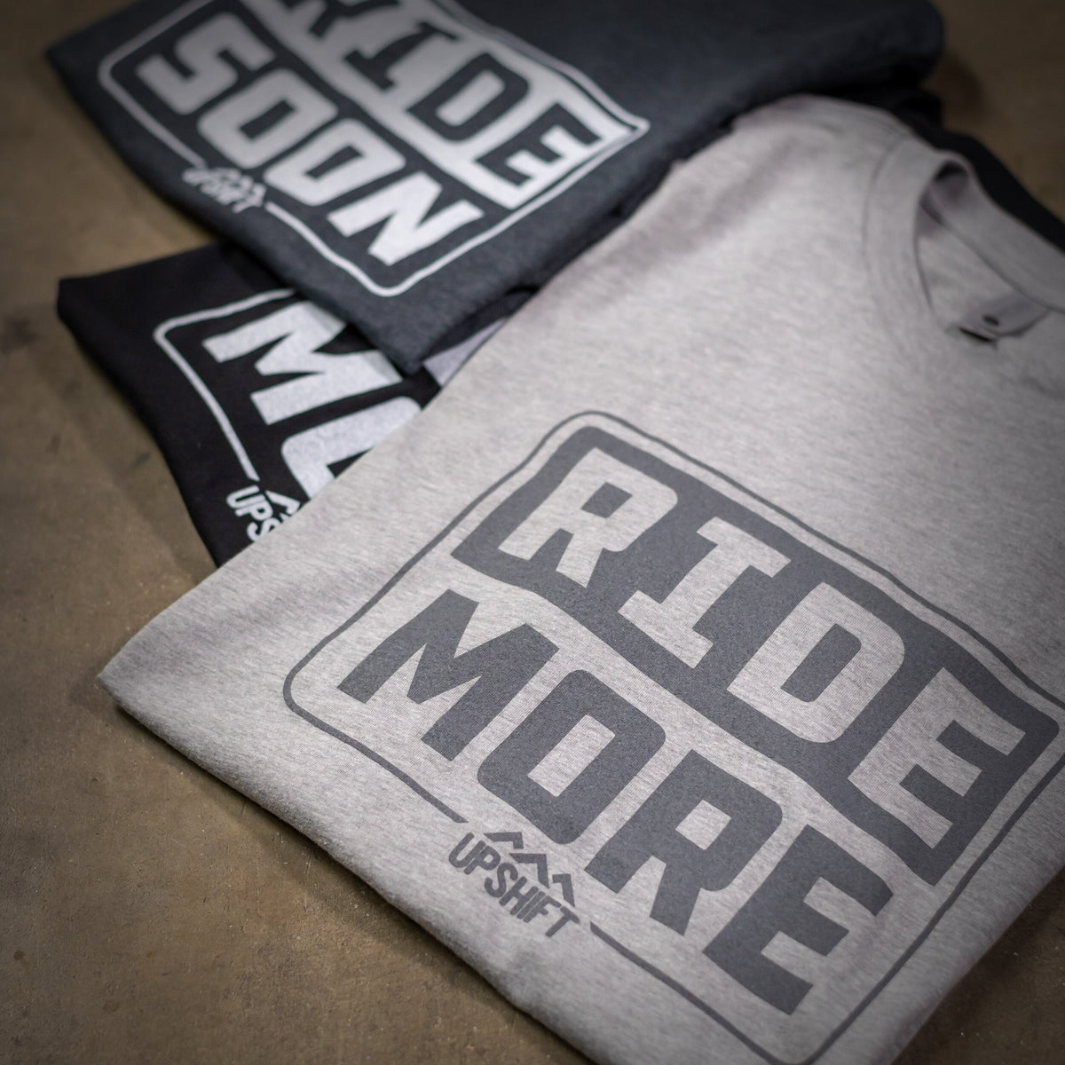 PREMIUM RIDE MORE 2.0 TEES - BLACK &amp; GRAY