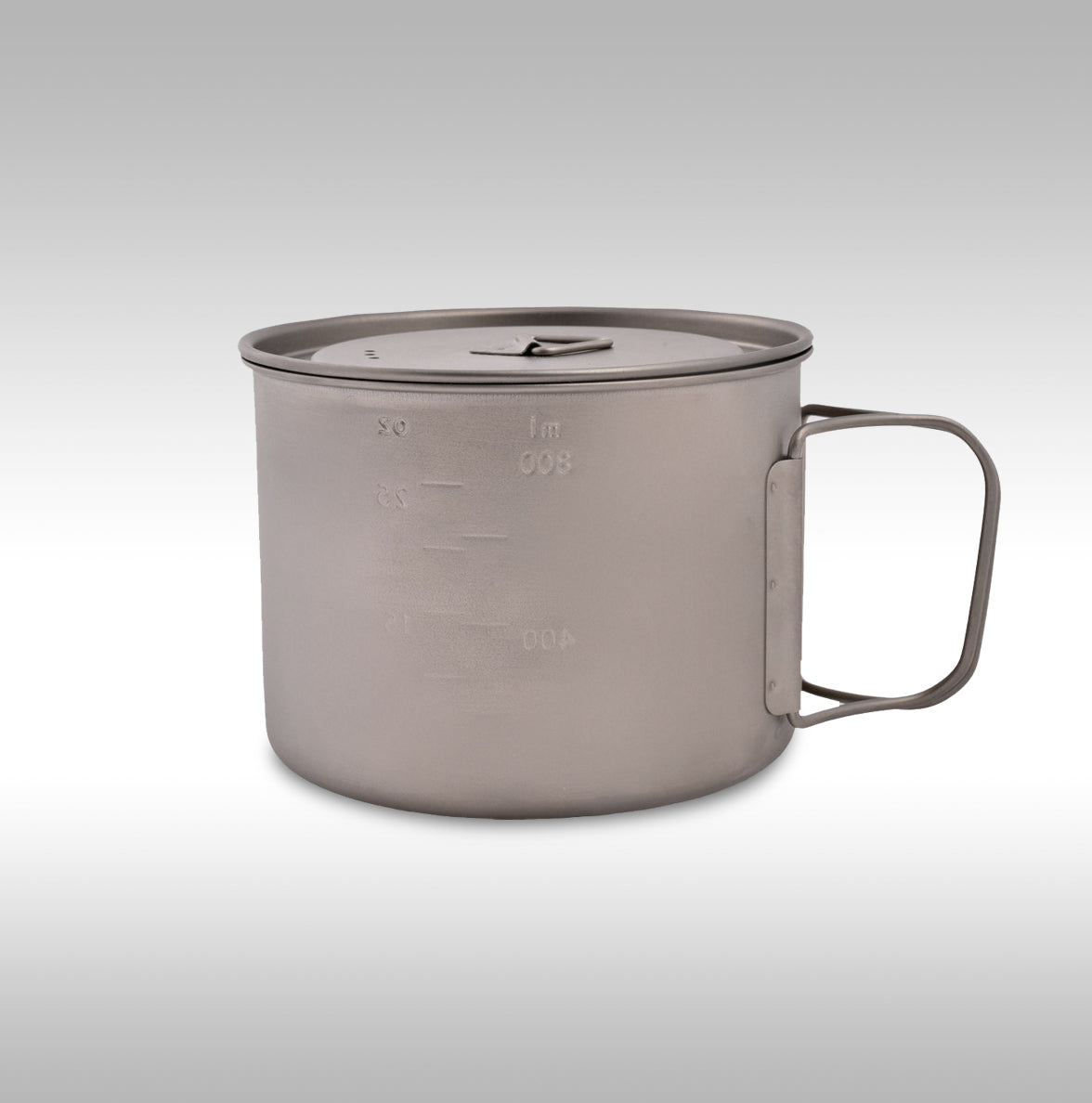 SPACE SAVER POT WITH LID - TITANIUM - 900ML