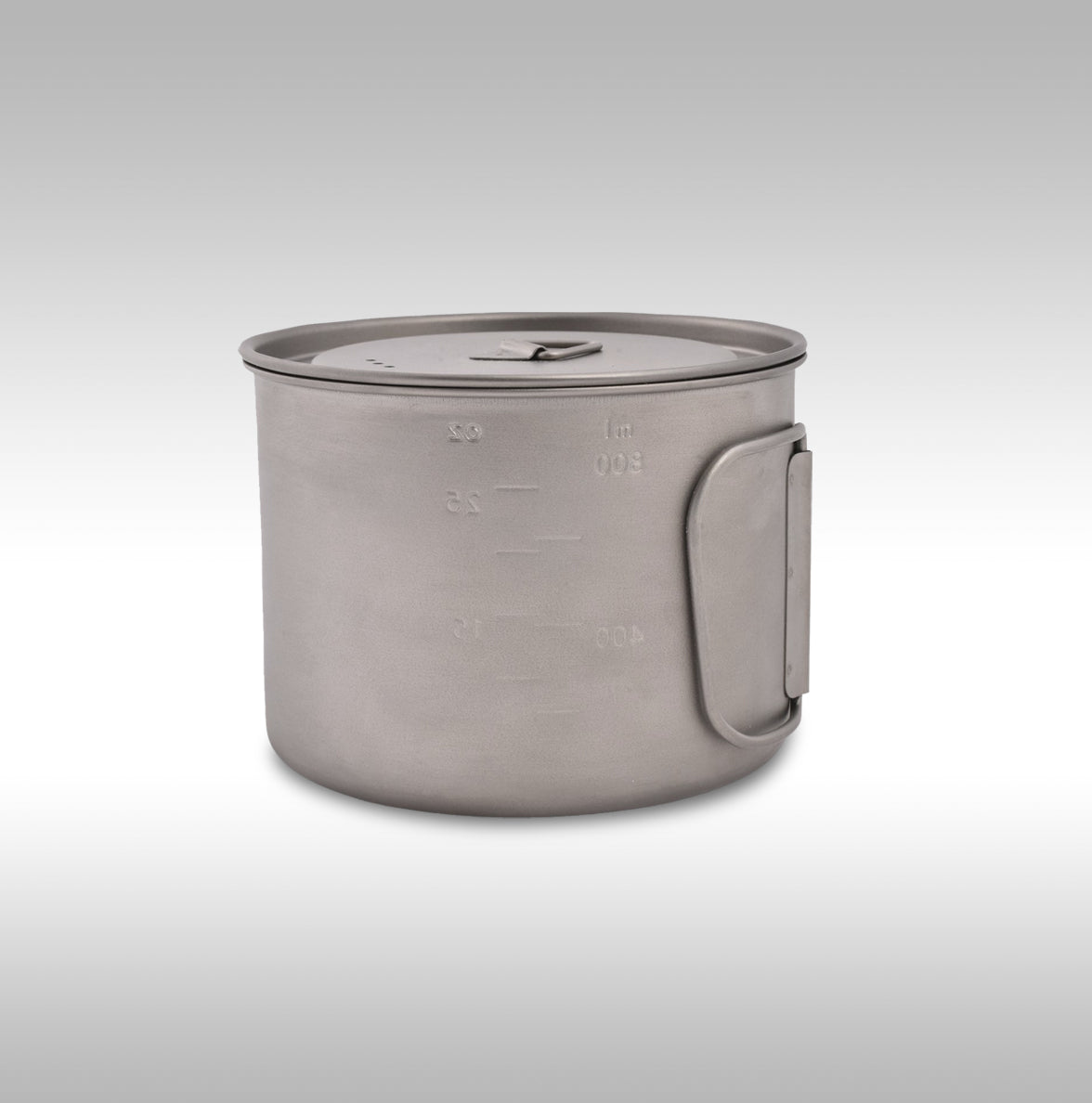 SPACE SAVER POT WITH LID - TITANIUM - 900ML